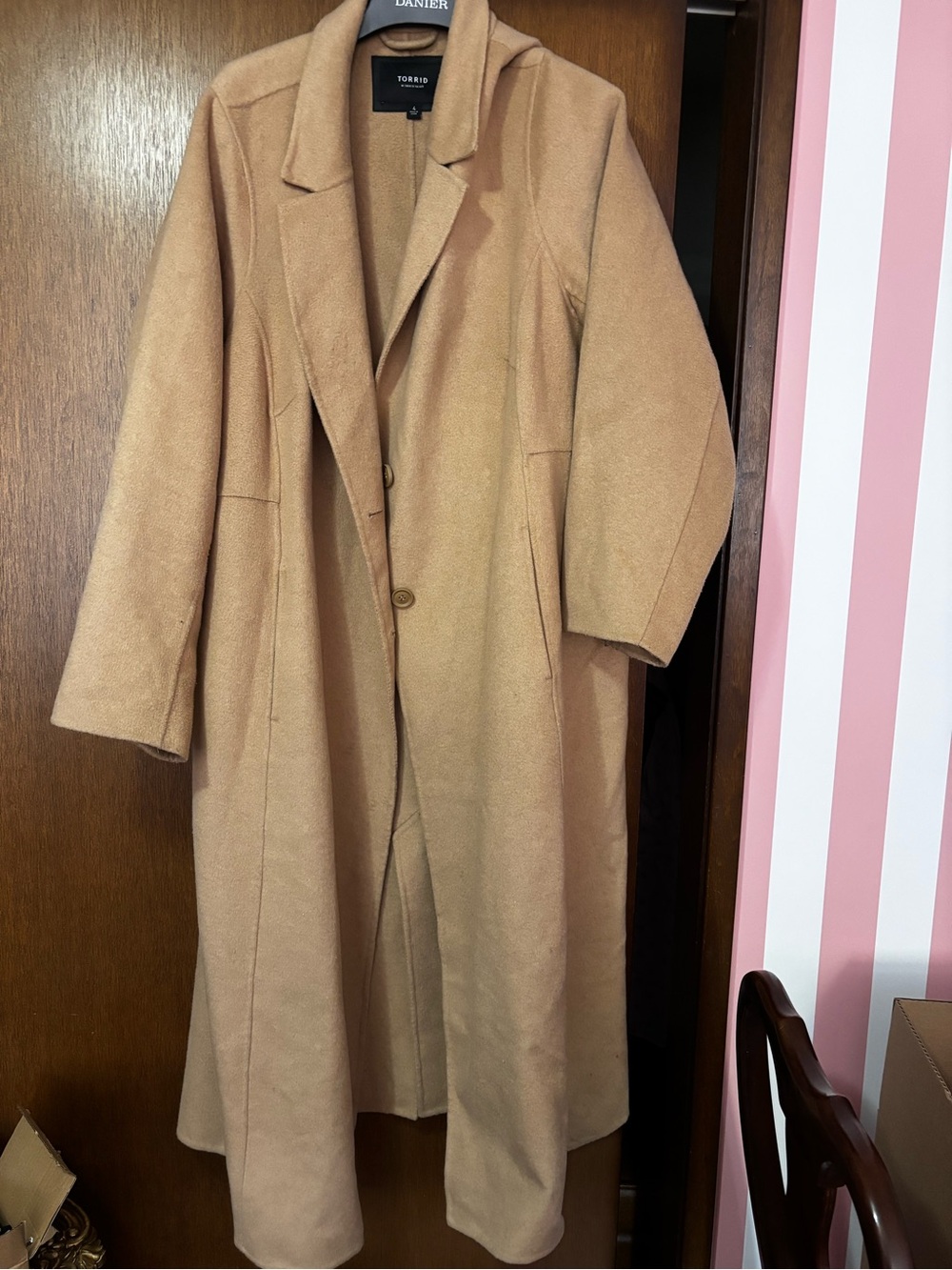 torrid Camel Long Trench Coat